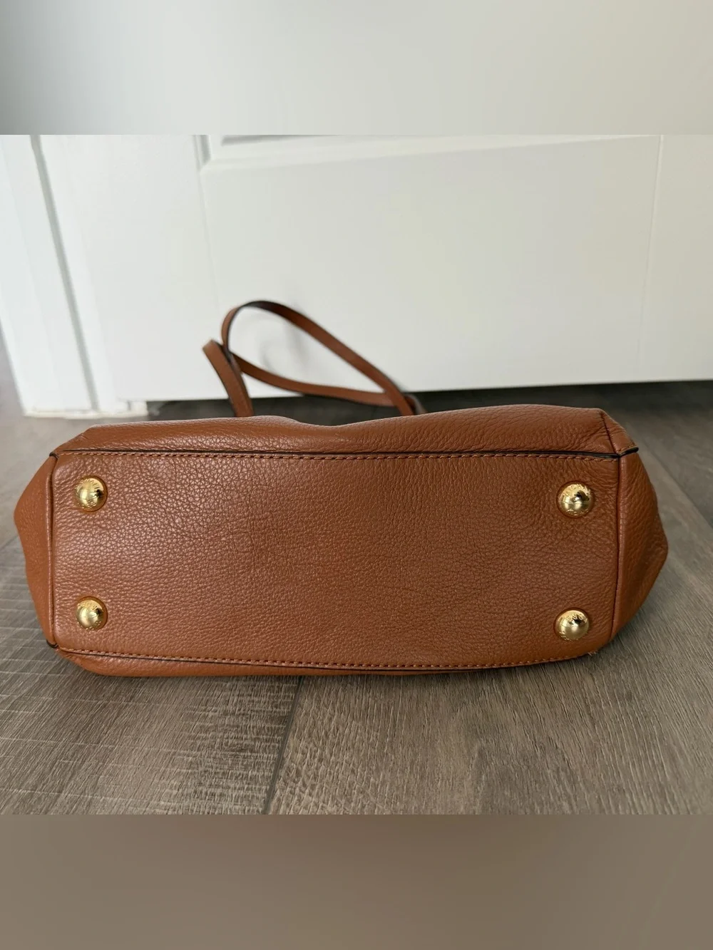Michael Kors Chestnut Brown Leather Harper Medium East West Tote